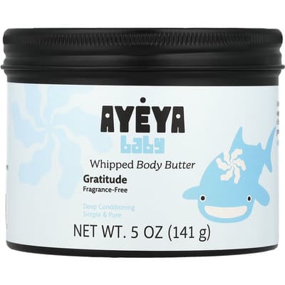 Ayeya, Baby, Geslagen Lichaamsboter, Geurloos, 5 oz (141 gr)