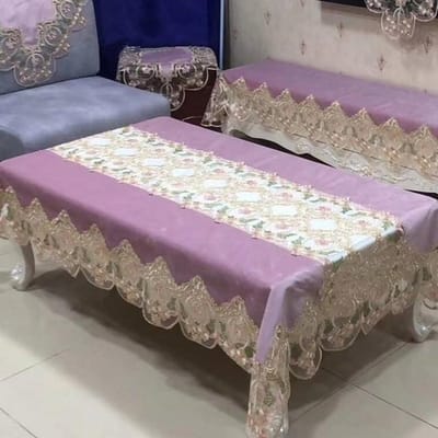 Tafelkleed Europa Luxe Geborduurde Tafel Eettafelhoes Tafelkleed Gouden Fluweel Gouden Bloem Kant Tv Kast Stofhoes 80X270cm