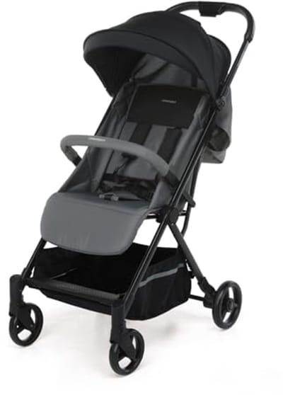 Compacte kinderwagen met 1-handsluiting en verstelbare rugleuning voor kinderen tot 15 kg