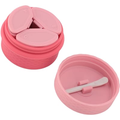 Siliconen Make-up Dispenser Sieraden Organizer Draagbare Siliconen Reisdispenser Fles voor Buiten roze