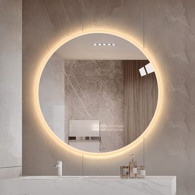 Badkamerspiegel - Badkamerspiegel met Verlichting - Wandspiegel - Dimbaar - Anti-Condens - Make-up spiegel voor aan de muur - Slimme make-upspiegel - Warm/Neutraal/Wit - 3000K/4000K/6000K - 80 cm