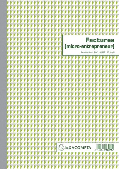 Exacompta 5x FACTURE AUTO ENTREPRENEUR 29.7/21 50D A. - - 13291E
