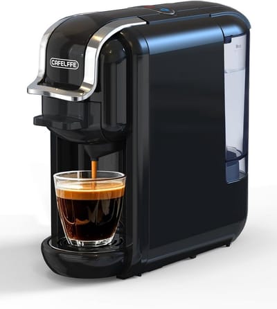Capsule Koffiemachine - Multi Koffiezetapparaat - Thuis Kantoor Gebruik - 4 Adapters Zelfreinigend - 245 x 11 x 245 cm