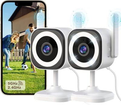 Camera Beveiliging - WIFI Camera - Huisbewaking - 3x Zoom Nachtzicht - IP66 Waterdicht - Wit