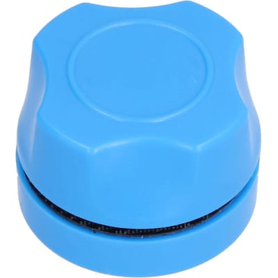 Mini nettoyeur magnétique pour aquarium, brosse de nettoyage pour éliminer les algues, brosse à récurer les vitres, bleu
