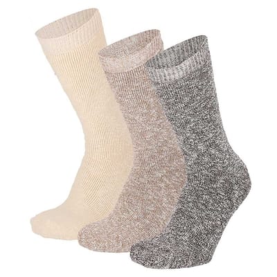 Apollo - Badstof sokken - Unisex - Maat 36 t/m 47 - 3-Pak - warme sokken dames - warme sokken heren - Wintersokken - warme sokken