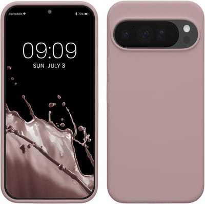 kwmobile telefoonhoesje geschikt voor Google Pixel 10 Pro XL - Hoesje met siliconen coating - Smartphone case in licht oudroze