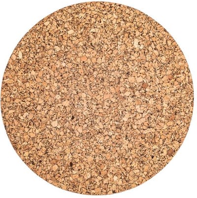 ZICZAC - Placemat - QUERCO - 100% kurk - Vlek- en waterafstotend - Rond - 36 cm - Grain - Set/2