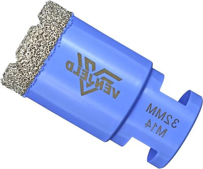 Diamant boor - Tegel gatenzaag - Keramiek boren - Vacuüm gelast - 32 mm - Paars