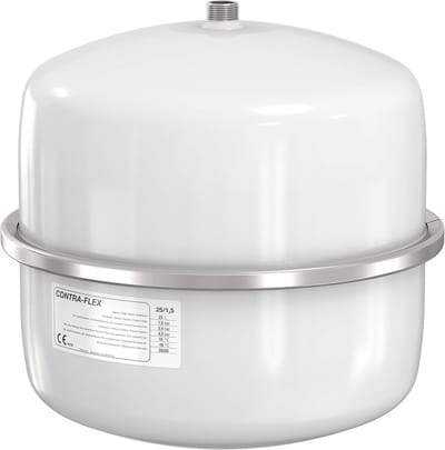 Expansievat 12 Liter Wit voor Gesloten Verwarming en Koelsystemen