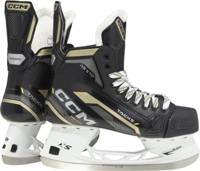CCM - Tacks AS 570 - IJshockeyschaatsen - Schaatsen Heren - Volwassenen - Zwart - Verhoogde Torsiestijfheid & Comfort Padding - Regular Fit - Maat EU 44.5