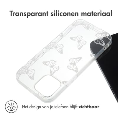 imoshion Hoesje - Geschikt voor Apple iPhone 13 Mini - Design hoesje verpakking - Butterfly