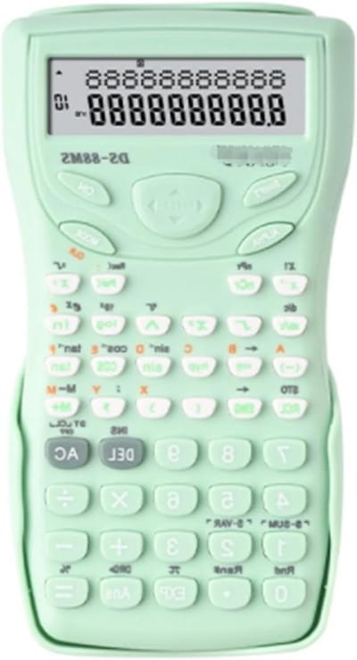 Rekenmachine Multifunctioneel - Basis Calculator - Dagelijkse Berekeningen - 12-cijferig Display - Bureaublad Model - Groen