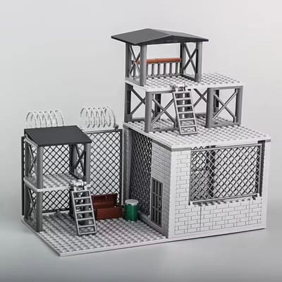 Haute Qualité Seconde Guerre Mondiale Haute Qualité Armée Style Armée Haute Qualité Ensemble de Construction de Base Haute Qualité Bâtiment Haute Qualité Kits Haute Qualité Enfants
