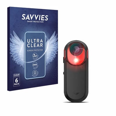 Savvies - Screenprotector voor Garmin Varia RCT 715 - Folie Beschermfolie transparant 6 Stuks