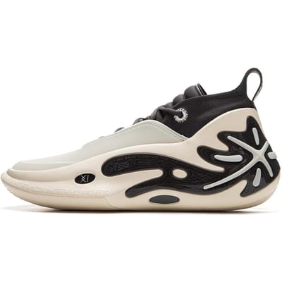 Li-Ning Way of Wade 11 Hall of Fame Heren Sneakers Crème Zwart ABAU049-6 41⅔ white