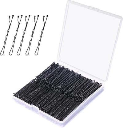 Bobby Pins - Haarspelden Speldjes - Haar Stylen - Met Middelste Kreukel - 360 stuks 5 cm - Zwart