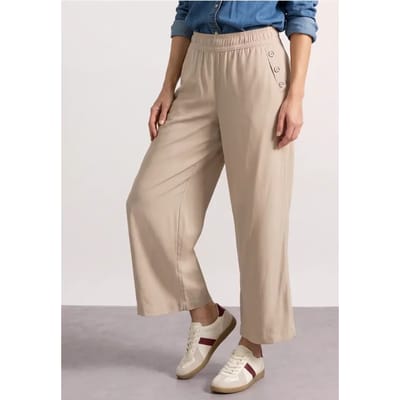 Broek met High Waist en Wide Leg pijpen in een Loose Fit pasvorm
