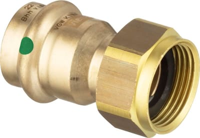 Viega Sanpress 2 delige koppeling SC binnendraad 28x1 1/2 brons