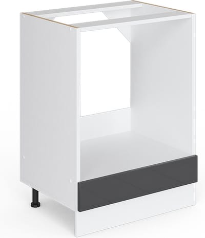 Vicco R-Line Universele onderkast – 60 cm met grote nis, zonder werkblad Antraciet Hoogglans