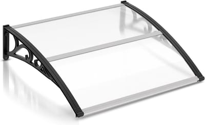 Voordeur Luifel - Buitendak Regen - Entree Beschermen - Weerbestendig Polycarbonaat - 100 x 120 cm - Transparant