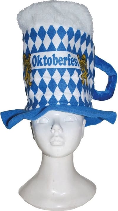 Beieren bierpul hoed - voor volwassenen - verkleedaccessoires - oktoberfest - bierfeest - tiroler