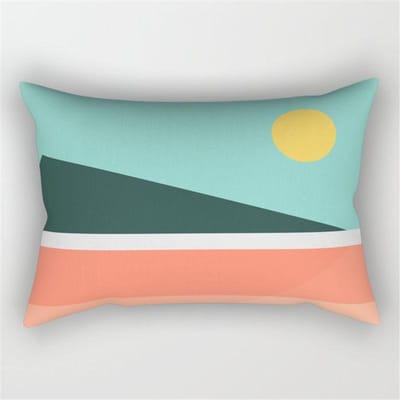 Nordische Stijl Onregelmatig Geometrisch Lendenkussen | 3050 Rechthoekige Bank Kussensloop Verwijderbaar 40x60cm