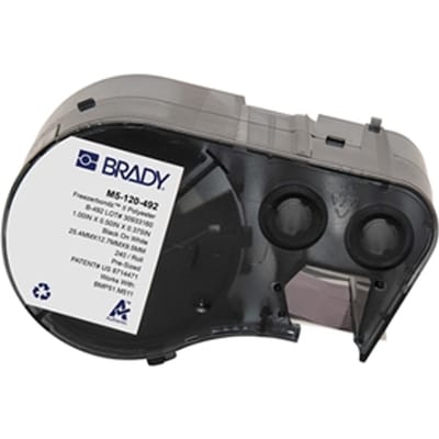 Brady M5-120-492 FreezerBondz polyester labels zwart op wit | 25,4 mm x 12,7 mm (origineel)