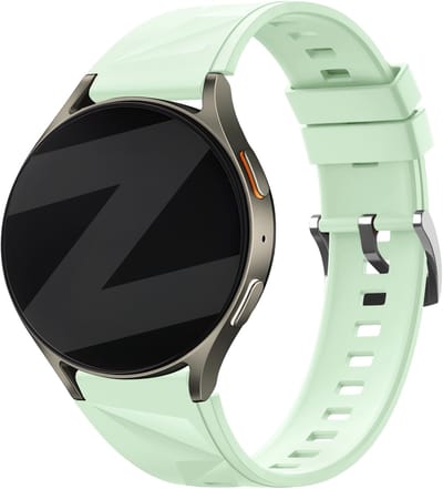 Bandz Smartwatch bandje 18mm siliconen 'easy fit' - geschikt voor Huawei Watch GT 5 Pro - 42mm / GT 5 - 41mm / GT 4 - 41mm / Watch 5 - 42mm - Fossil Gen 5e - 42mm / Gen 6 - 42mm - Withings ScanWatch Light / Steel HR - 36mm (lichtgroen)