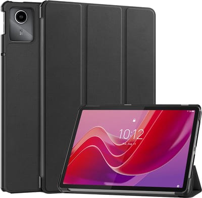 Cazy tablet Hoes geschikt voor Lenovo Tab M11 - TriFold Bookcase - Zwart
