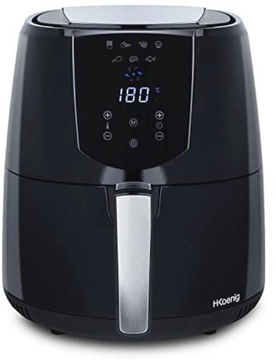 Multifunctionele Compacte Airfryer 4L - Gezond Koken met 7 Instelbare Programma's en Temperatuurregeling van 80° tot 200°C