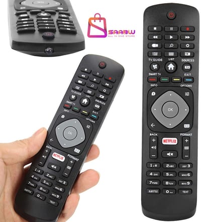 Universele Afstandsbediening Voor Philips TV Smart 4K UHD Netflix – afstandsbedieningen – afstandsbediening philips tv –Universele Remote Control – Zwart – 31644