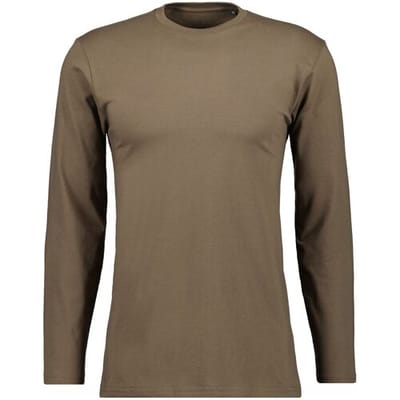 Ragman T-Shirt Long Sleeve Round Neck Cotton Mocca / male