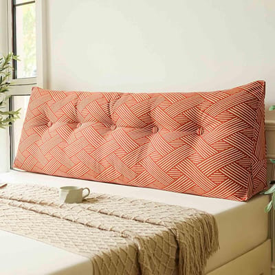 Leeskussen Rugsteun - Wandkussen Hoofdkussen - Comfortabel Lezen - Driehoekige Vorm - 31x50x20cm - Stijlvol Grijs