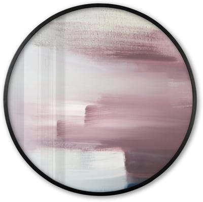 Poster in lijst Rond - Fotolijst 60x60 cm - Posters - Schilderij - Olieverf - Abstract - Ronde posterlijst zwart - Decoratie - Wanddecoratie woonkamer - Muurdecoratie slaapkamer
