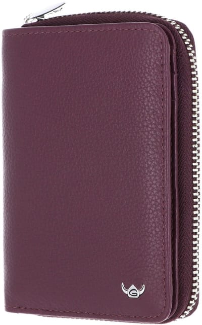 Golden Head Leren portemonnee Madrid RFID Protect RV-Börse 3317 Aubergine donkerpaars