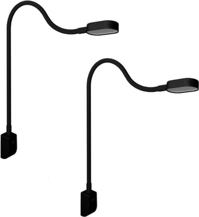 Thuys - Bedlampjes Hoofdbord - Dubbele Leeslampjes - Bedlamp Slaapkamer Volwassenen - Zwart