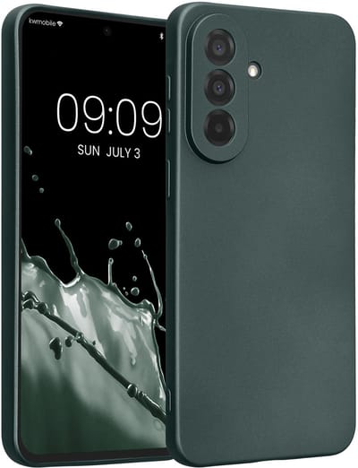 kwmobile metallic telefoonhoesje van TPU - geschikt voor Samsung Galaxy A37 5G - Flexible case voor smartphone - In metallic petrol