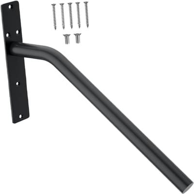 Trapleuning Beugel - Leuningdrager Metaal - Veilige Trap - Robuust IJzer - 40x25cm - Zwart