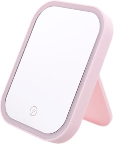 Spiegel met Led verlichting - Oplaadbaar - Roze