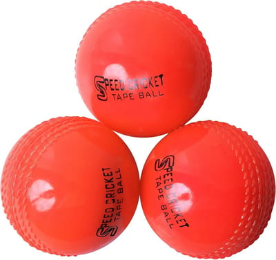 Cricket Bal - Oefenballen Trainingsballen - Cricket Training Coaching - Realistische Bounce Tempo - Set van 3 - Oranje