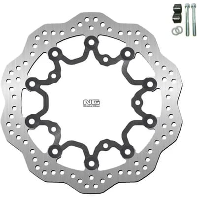 Vlotterende motorremschijfset en steuntje NG Brake Disc Wave 1205XK23