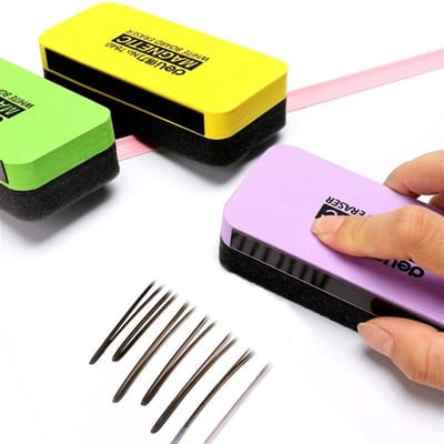 Mini Magnetische Whiteboard Wisser Droog Uitwisbare Wisser Schoolbord Wisser voor Thuis Klaslokaal Kantoor Gebruik yellow
