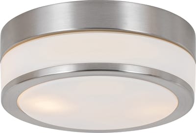 QAZQA flavi - Moderne Plafondlamp voor buiten - 2 lichts - Ø 23 cm - Staal - Buitenverlichting