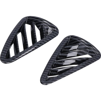 2 stuks Auto Luchtuitlaat Afdekking Trim Voor Bovenkant Koolstofvezel Stijl Vervanging voor Mazda CX?3 CX3 black