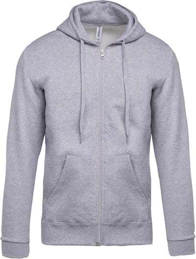 Kariban Sweater met rits en capuchon K479 - Oxford Grey - S