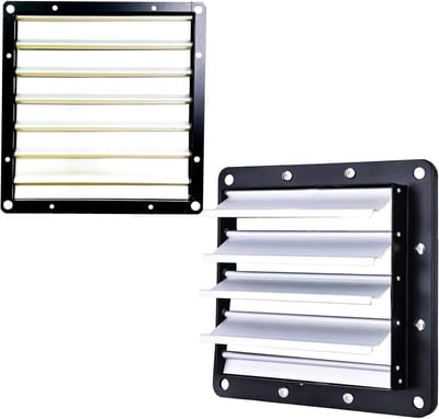 Lucht Ventilatie Rooster - Afzuigklep - Industriële Ventilatie - Automatische Zwaartekrachtklep - 270mm x 270mm