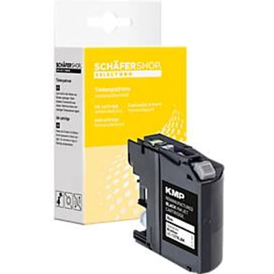 Schäfer Shop Select inktpatroon, vervangt Brother LC127XLBK, zwart gepigmenteerd