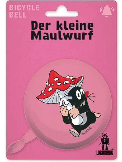 Logoshirt Fahrradklingel Der kleine Maulwurf - Pilz