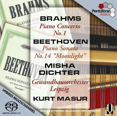 Kurt Masur, Misha Dichter - Johannes Brahms: Piano Concerto No.1 & Beethoven: Piano Sonata "Moonlight" (SACD)